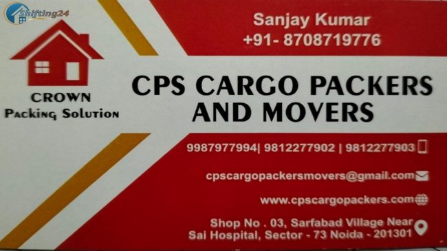 CPS Cargo Packers And Movers In Noida
