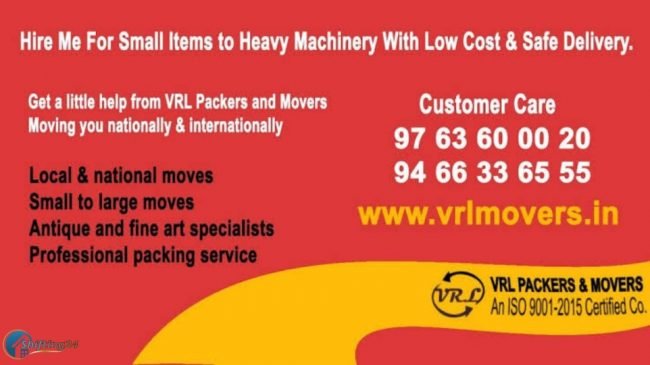 VRL Packers And Movers In Pune – Shifting 24